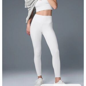 ALO Yoga Women's High Waist White Leggings